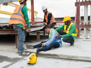construction injuries & other serious injuries prevented w/ personal protective equipment during common construction accidents