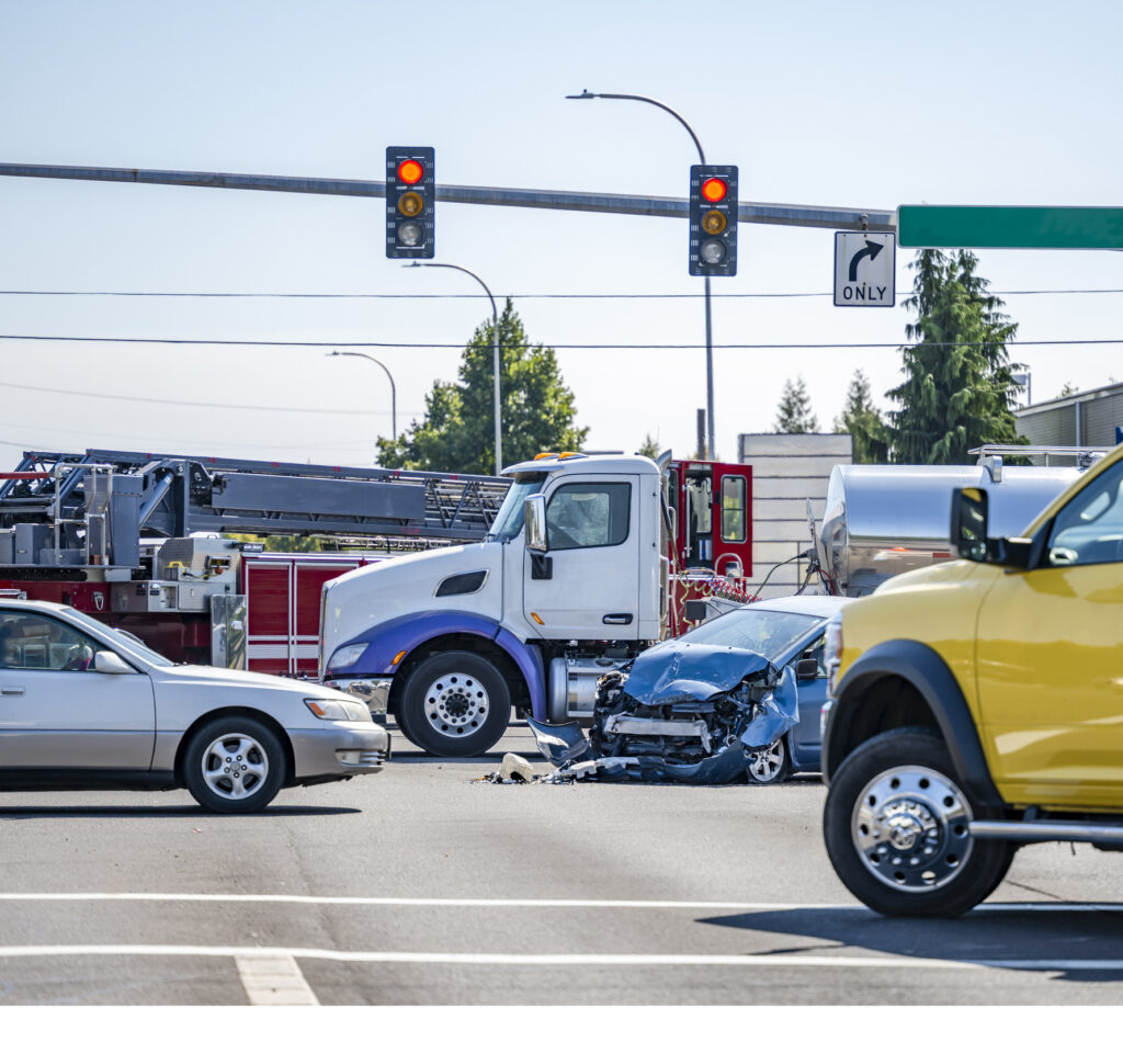 Semi truck accident investigation